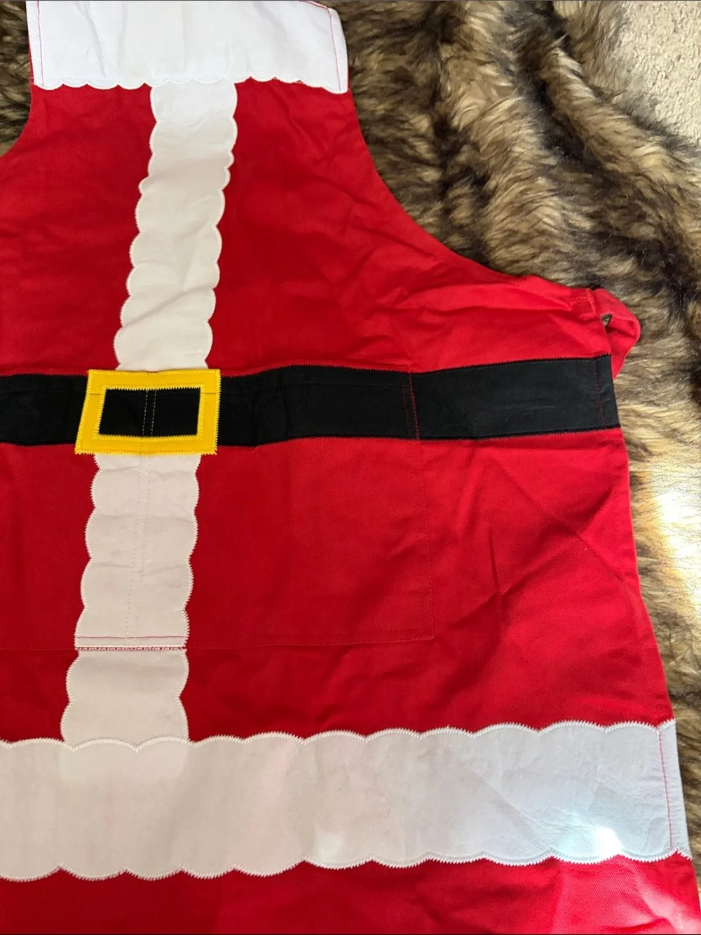 Williams Sonoma Christmas Adult Santa Claus Apron